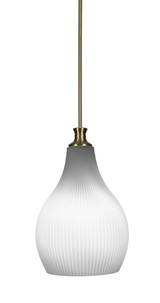 Carina 1 Light Medium Stem Hung Pendant 18.75 Inch Tall by Toltec - 73-115-1875-