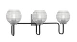 Sandia 3 Light Bath Vanity 10 Inch Tall and 26.75 Inch Length by Toltec - 6223-10-2675