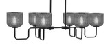 Sandia Six Light Island 10.25 Inch Tall and 42 Inch Length by Toltec - 6236-1025-42