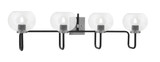 Sandia 4 Light Bath Vanity 10 Inch Tall and 38.25 Inch Length by Toltec - 6224-10-3825