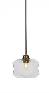 Rocklin 1 Light Small Pendant 9 Inch Wide by Toltec - 72-9-775-