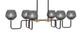 Sandia 6 Light Island 10.25 Inch Tall and 42 Inch Length by Toltec - 6236-1025-462