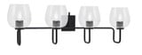 Sandia 4 Light Bath Vanity 11 Inch Tall and 37.5 Inch Length by Toltec - 6224-11-375