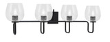 Sandia 4 Light Bath Vanity 11 Inch Tall and 37.5 Inch Length by Toltec - 6224-11-375