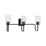 Sandia 3 Light Bath Vanity 11 Inch Tall and 25.25 Inch Length by Toltec - 6223-11-2525