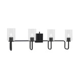 Sandia 4 Light Bath Vanity 11 Inch Tall and 35.5 Inch Length by Toltec - 6224-11-355