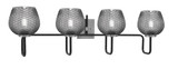 Sandia Four Light Bath Vanity 10 Inch Tall and 37.25 Inch Length by Toltec - 6224-10-3725