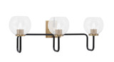 Sandia 3 Light Bath Vanity 9.75 Inch Tall and 27 Inch Length by Toltec - 6223-975-27