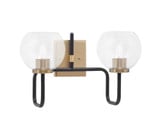 Sandia 2 Light Bath Vanity 9.75 Inch Tall and 16.5 Inch Length by Toltec - 6222-975-165