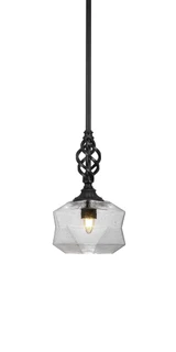 Elegante 1 Light Small Pendant 12.25 Inch Tall by Toltec - 80-875-1225