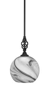 Elegante 1 Light Medium Pendant 16.25 Inch Tall by Toltec - 80-1175-1625