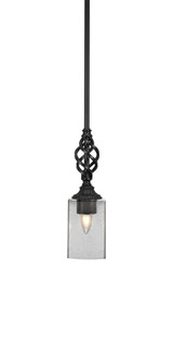 Elegante 1 Light Steel Mini Pendant 12 Inch Tall by Toltec - 80-4-12-5