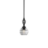 Elegante 1 Light Small Pendant 11 Inch Tall by Toltec - 80-6-11
