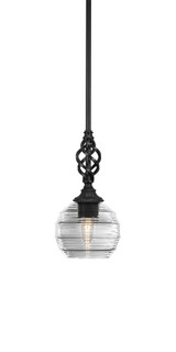 Elegante 1 Light Small Pendant 11 Inch Tall by Toltec - 80-6-11