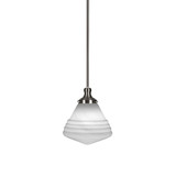 Juno 1 Light Small Stem Hung Pendant 11.5 Inch Tall by Toltec - 79-10-115-