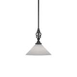 Elegante 1 Light Medium Pendant 12 Inch Wide by Toltec - 80-12-1125
