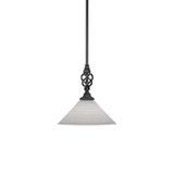 Elegante 1 Light Medium Pendant 12 Inch Wide by Toltec - 80-12-1125