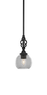 Elegante 1 Light Steel Mini Pendant 10.75 Inch Tall by Toltec - 80-575-1075
