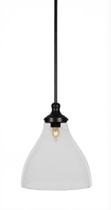 Juno 1 Light Medium Stem Hung Pendant 13.75 Inch Tall by Toltec - 79-1175-1375-