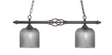 Elegante 2 Light Island 11.75 Inch Tall and 31.75 Inch Length by Toltec - 862-DG-4912