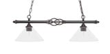 Elegante 2 Light Island 9 Inch Tall and 31.5 Inch Length by Toltec - 862-DG-304