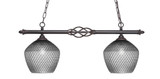 Elegante 2 Light Island 12.75 Inch Tall and 31.75 Inch Length by Toltec - 862-DG-4922