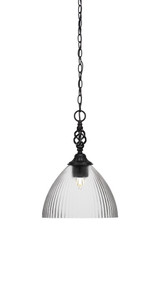 Elegante 1 Light Small Pendant 10.75 Inch Wide by Toltec - 82-1075-1425