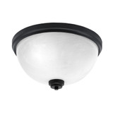 3 Light 16 Inch Wide Steel Flush Mount by Toltec - 826-MB-8
