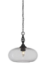Elegante 1 Light Medium Pendant 15 Inch Tall by Toltec - 82-13-15