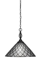 Elegante 1 Light Large Pendant 15.75 Inch Tall by Toltec - 82-16-1575