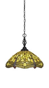 Elegante 1 Light Large Pendant 16.25 Inch Tall by Toltec - 82-16-1625