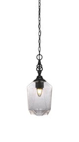 Elegante 1 Light Small Pendant 17.25 Inch Tall by Toltec - 82-625-1725