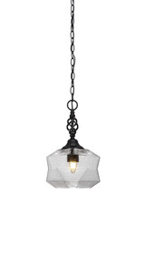 Elegante 1 Light Small Pendant 15.25 Inch Tall by Toltec - 82-875-1525
