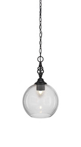 Elegante 1 Light Medium Pendant 21 Inch Tall by Toltec - 82-1375-21