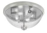 4 Light 18 Inch Wide Bubble Glass Flush Mount by Toltec - 828-BN-8
