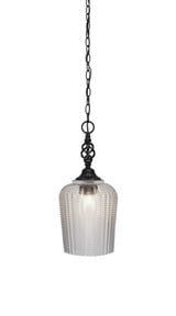 Elegante 1 Light Small Pendant 19.75 Inch Tall by Toltec - 82-27638