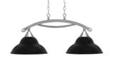 Bow 2 Light Island 14.25 Inch Tall and 32.75 Inch Length by Toltec - 872-BN-428-MB