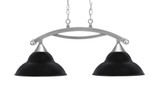 Bow 2 Light Island 14.25 Inch Tall and 32.75 Inch Length by Toltec - 872-BN-428-MB