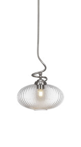 Capri 1 Light Medium Stem Pendant 17 Inch Tall by Toltec - 900-1217
