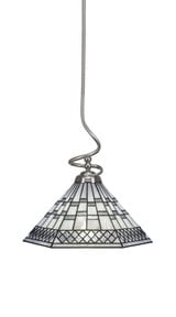 Capri 1 Light Large Stem Pendant 18 Inch Tall by Toltec - 900-1618