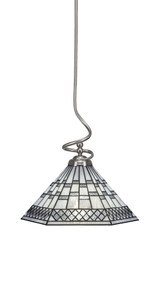 Capri 1 Light Large Stem Pendant 18 Inch Tall by Toltec - 900-1618