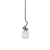 Capri 1 Light Mini Stem Hung Pendant 15.5 Inch Tall by Toltec - 901-5-155-