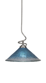 Capri 1 Light Large Stem Pendant 16.75 Inch Tall by Toltec - 900-161675