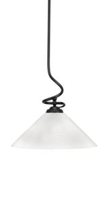 Capri 1 Light Large Stem Hung Pendant 16 Inch Tall by Toltec - 900-16-16