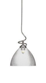Capri 1 Light Small Stem Pendant 18.25 Inch Tall by Toltec - 900-10751825