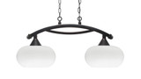 Bow 2 Light Island 14 Inch Tall and 30 Inch Length by Toltec - 872-DG-214