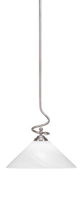 Capri 1 Light Large Stem Hung Pendant 16.25 Inch Tall by Toltec - 900-16-1625