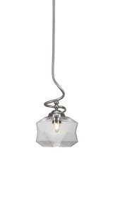 Capri 1 Light Small Stem Pendant 17 Inch Tall by Toltec - 900-87517