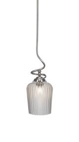Capri 1 Light Small Stem Pendant 21.5 Inch Tall by Toltec - 900-9215