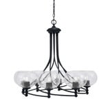 Capri 8 Light Large Chandelier by Toltec 908-MB-202